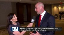 Judy Battista goes one-on-one with Giants OC Mike Kafka at 2024 Spring League Meeting