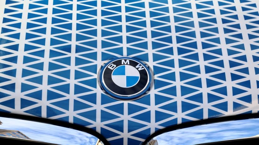 The logo of German automaker BMW is seen in Brussels, Belgium February 28, 2023. REUTERS/Yves Herman