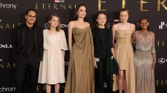 Angelina Jolie Brings Kids Maddox, Zahara, Shiloh, Vivienne and Knox to Eternals Premiere