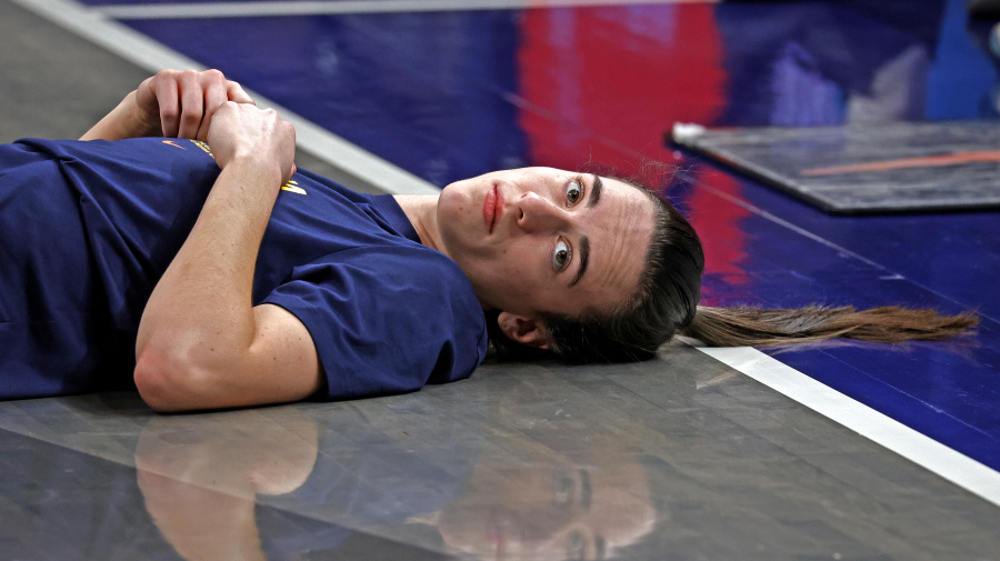 Getty Images - INDIANAPOLIS, IN - JUNE 01: Indiana Fever guard Caitlin Clark (22) stretches before the game against the Chicago Sky on June 1, 2024, at Gainbridge Fieldhouse in Indianapolis, Indiana. (Photo by Brian Spurlock/Icon Sportswire via Getty Images)