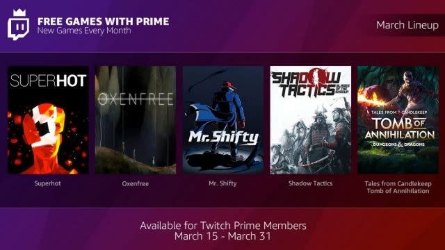 Amazon S Twitch Unveils Free Games With Prime