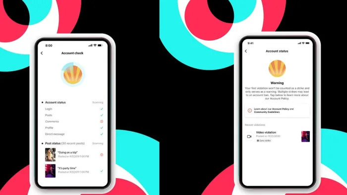 TikTok is rolling out a new "account status" feature.
