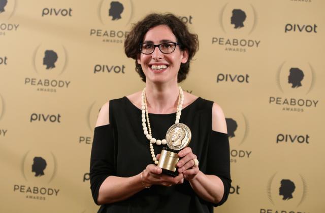 NEW YORK, NY - MAY 31:  Sarah Koenig poses with her award at The 74th Annual Peabody Awards Ceremony at Cipriani Wall Street on May 31, 2015 in New York City.  (Photo by Jemal Countess/Getty Images for Peabody Awards)