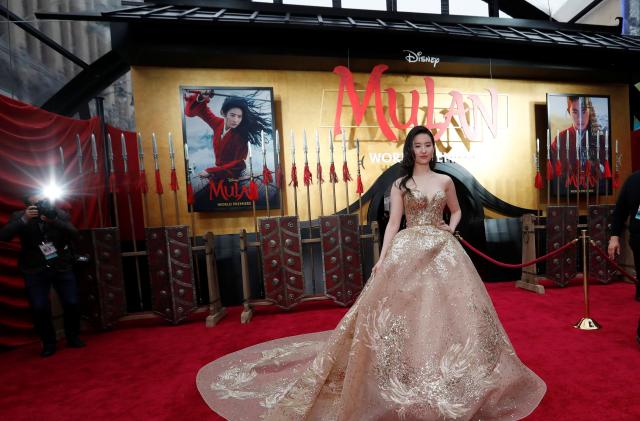 Cast member Liu Yifei poses at the premiere for the film "Mulan" in Los Angeles, California, U.S., March 9, 2020. REUTERS/Mario Anzuoni