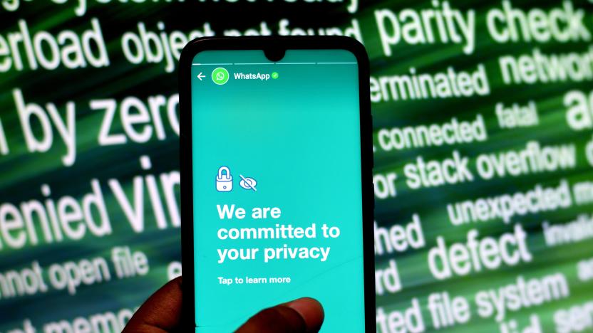 INDIA - 2021/01/18: In this photo illustration, a WhatsApp logo seen displayed on a smartphone. (Photo Illustration by Avishek Das/SOPA Images/LightRocket via Getty Images)