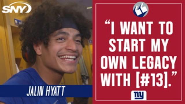 Jalin Hyatt looks to start 'own legacy' in No. 13