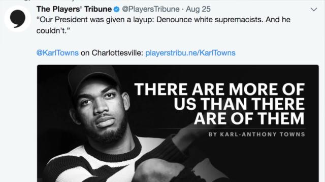 Minnesota Timberwolves PF Karl-Anthony Towns on social activism