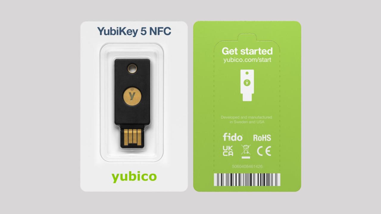 Ready Stock] Yubico Yubikey 5C NFC