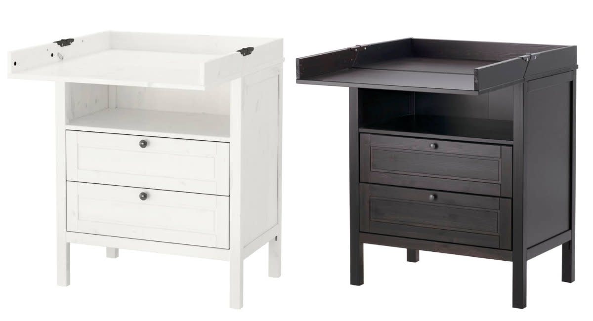 ikea baby dresser changing table
