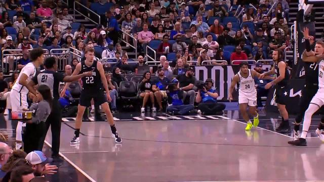 Moritz Wagner with a dunk vs the Brooklyn Nets