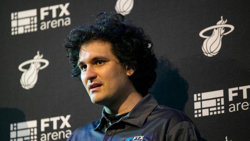 FTX CEO Sam Bankman-Fried attends a press conference at the FTX Arena in downtown Miami on June 4, 2021. (Matias J. Ocner/Miami Herald/Tribune News Service via Getty Images)