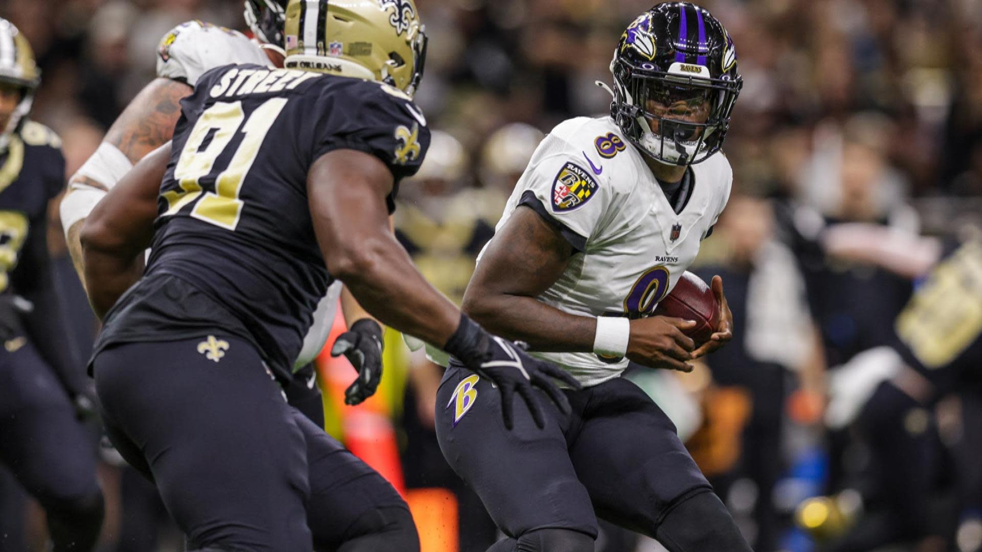 Ravens' Lamar Jackson eyes '6000 yards' goal at press conference