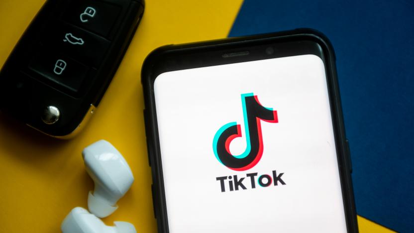 POLAND - 2022/02/01: In this photo illustration a TikTok logo seen displayed on a smartphone. (Photo Illustration by Mateusz Slodkowski/SOPA Images/LightRocket via Getty Images)