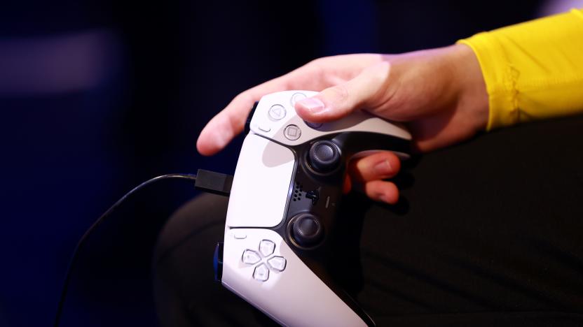 COPENHAGEN, DENMARK - JULY 15: Detail view of a PS5 controller during the FIFAe World Cup 2022 group stage as part of the FIFAe Finals 2022 on July 15, 2022 in Copenhagen, Denmark. (Photo by Gonzalo Arroyo - FIFA/FIFA via Getty Images)