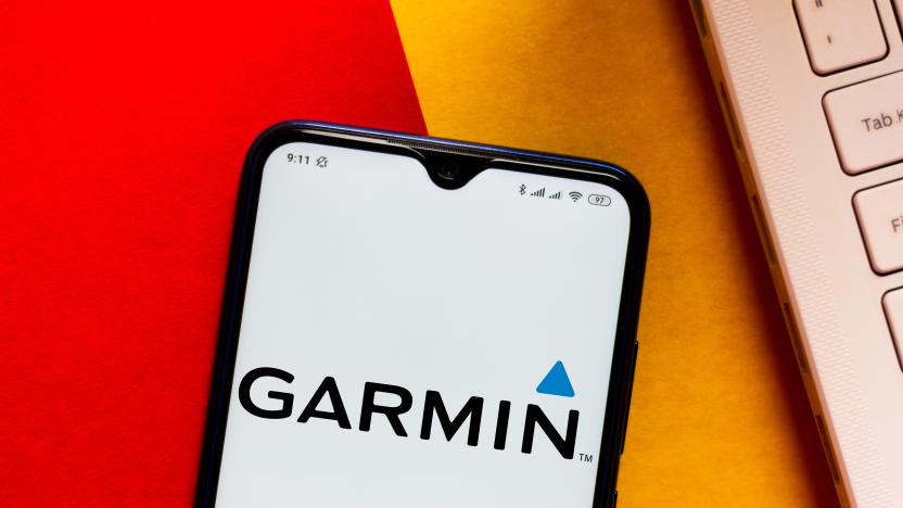 BRAZIL - 2020/06/08: In this photo illustration the Garmin logo seen displayed on a smartphone. (Photo Illustration by Rafael Henrique/SOPA Images/LightRocket via Getty Images)