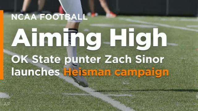 Aiming high: Oklahoma State punter Zach Sinor launches Heisman campaign