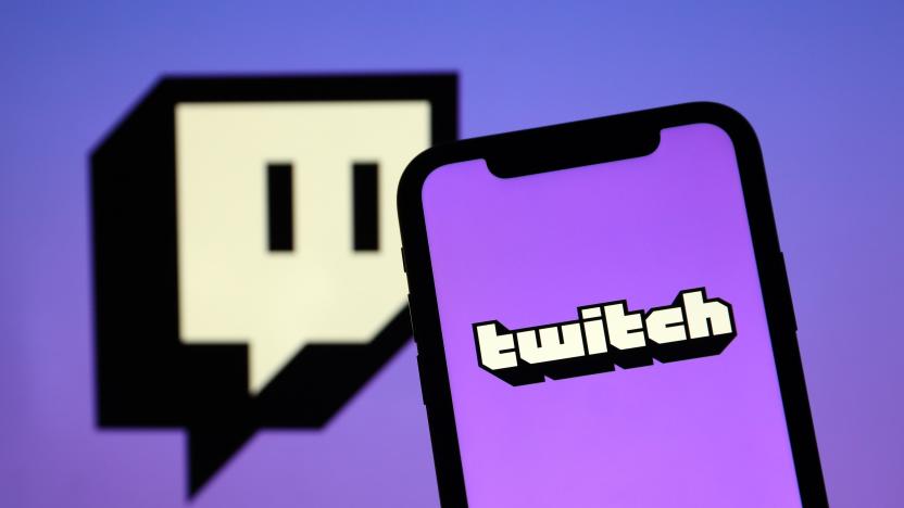 ANKARA, TURKEY - OCTOBER 6: The logo of "Twitch" is displayed on a smartphone in Ankara, Turkey on October 6, 2021. (Photo by Hakan Nural/Anadolu Agency via Getty Images)
