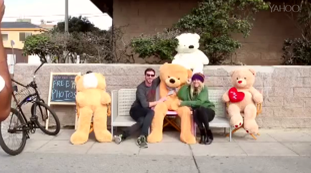 prank encounters teddy scare actors