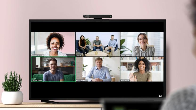 Zoom video call on Facebook Portal TV