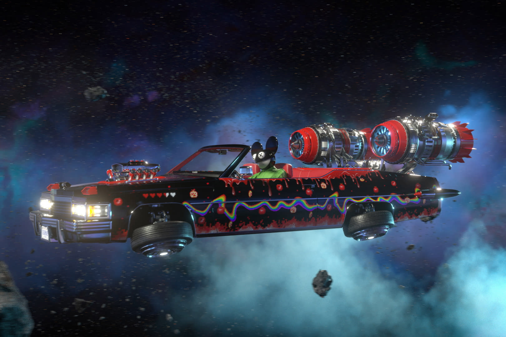Deadmau5 Zips Through An Intergalactic Car Race In New Pomegranate Video