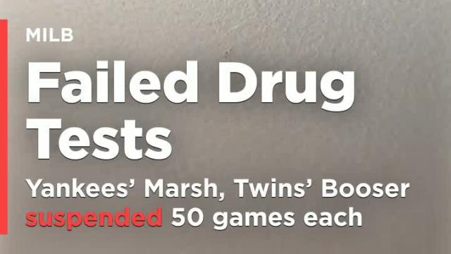 Yankees' Marsh, Twins' Booser suspended 50 games each