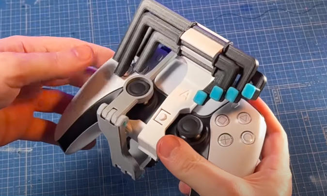 3D-printed DualSense attachment helps you to play PS5 with one hand