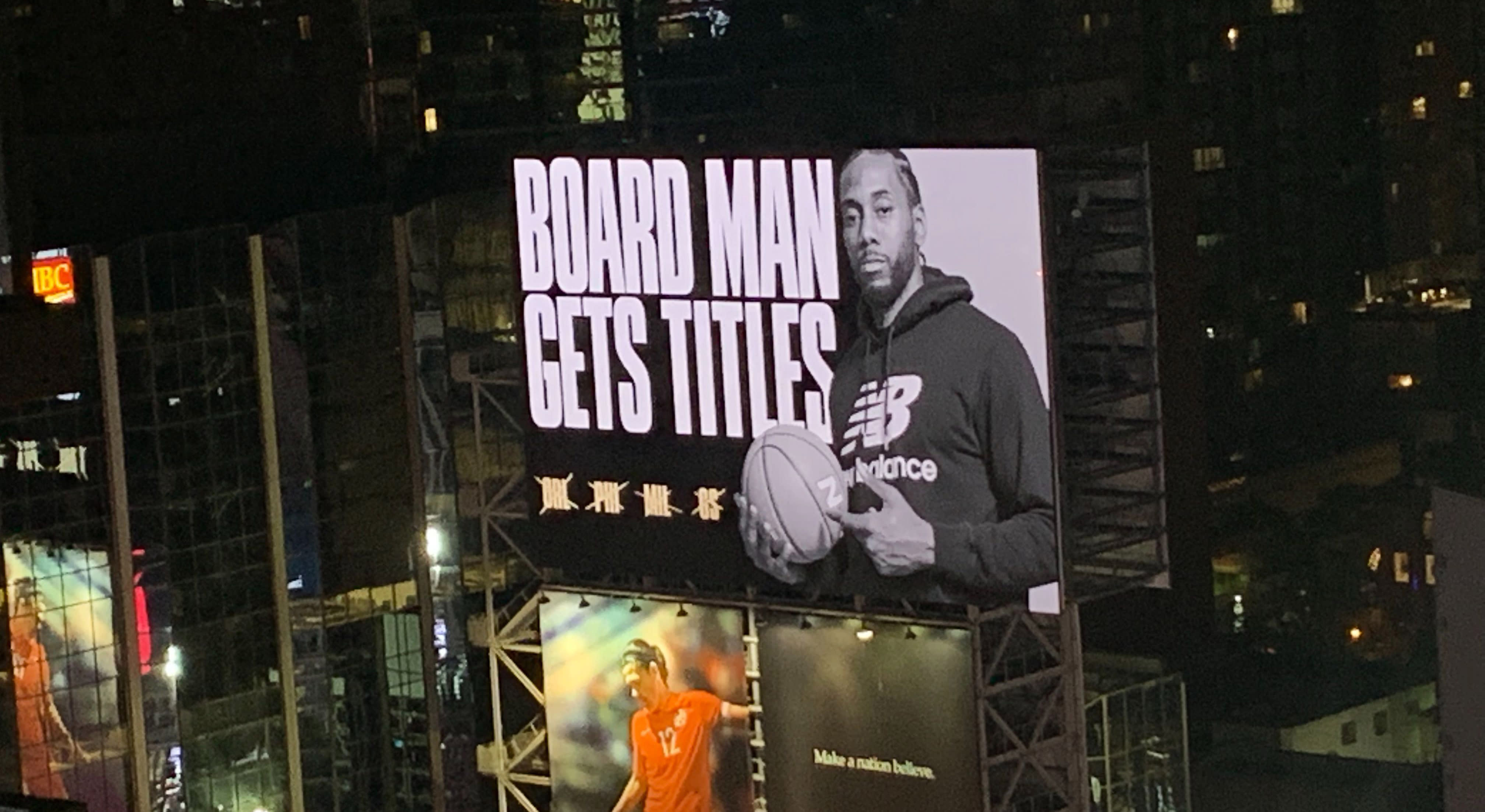 new balance kawhi billboard