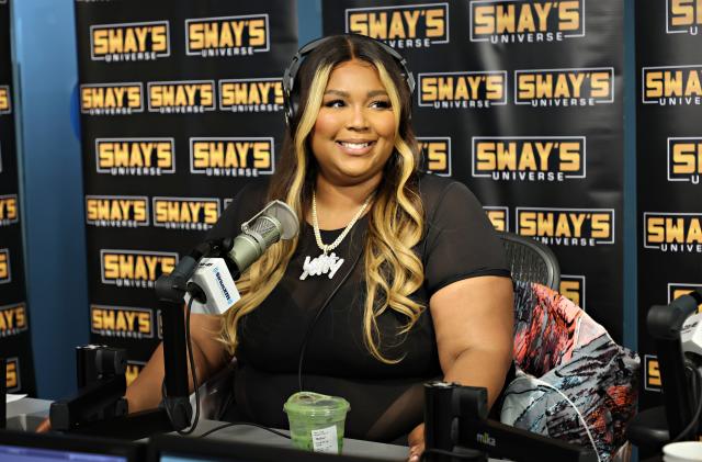 NEW YORK, NEW YORK - APRIL 18: Lizzo visits 'Sway in the Morning' with Sway Calloway on Eminem's Shade 45 at SiriusXM Studios on April 18, 2022 in New York City. (Photo by Cindy Ord/Getty Images for SiriusXM)