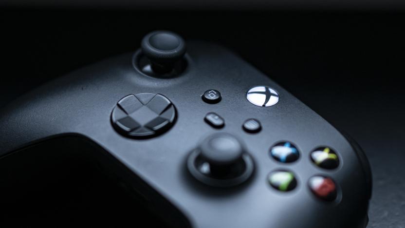 04 November 2021, Berlin: A controller of the Xbox Series X game console is on the table. Playstation 5 and Xbox Series X have been on the market for a year, but there are still supply problems. Photo: Fabian Sommer/dpa (Photo by Fabian Sommer/picture alliance via Getty Images)