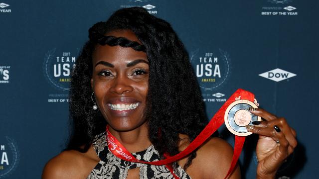 Nine years later, Chaunte Lowe receives 2008 Olympic bronze medal