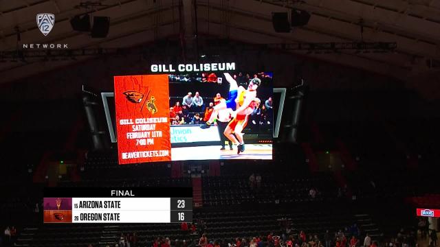 No. 15 Arizona State wrestling knocks off No. 26 Oregon State in Corvallis