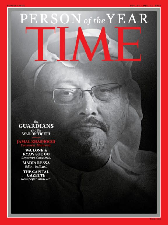 The killing of Khashoggi, a Washington Post columnist, received heavy coverage in the US media (AFP Photo/Moises SAMAN)