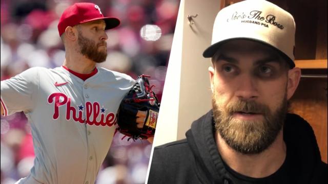 Bryce Harper believes there is no pitcher in baseball that is better than Zack Wheeler