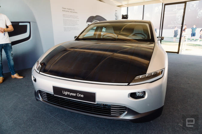 Lightyear One Is A Long And Expensive Solar Powered Statement Car Engadget