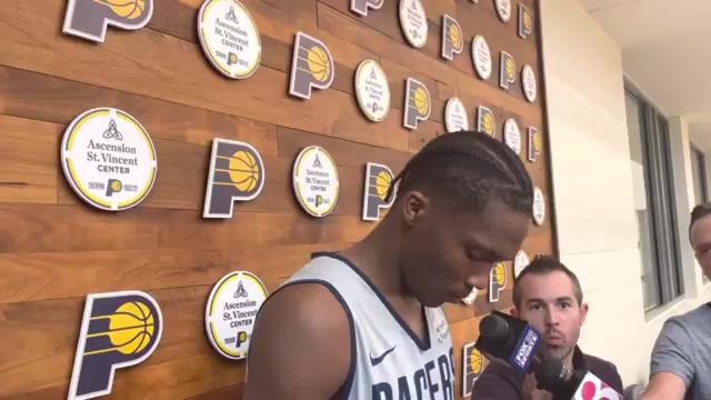 Pacers rookie Bennedict Mathurin discusses sixth Summer League practice