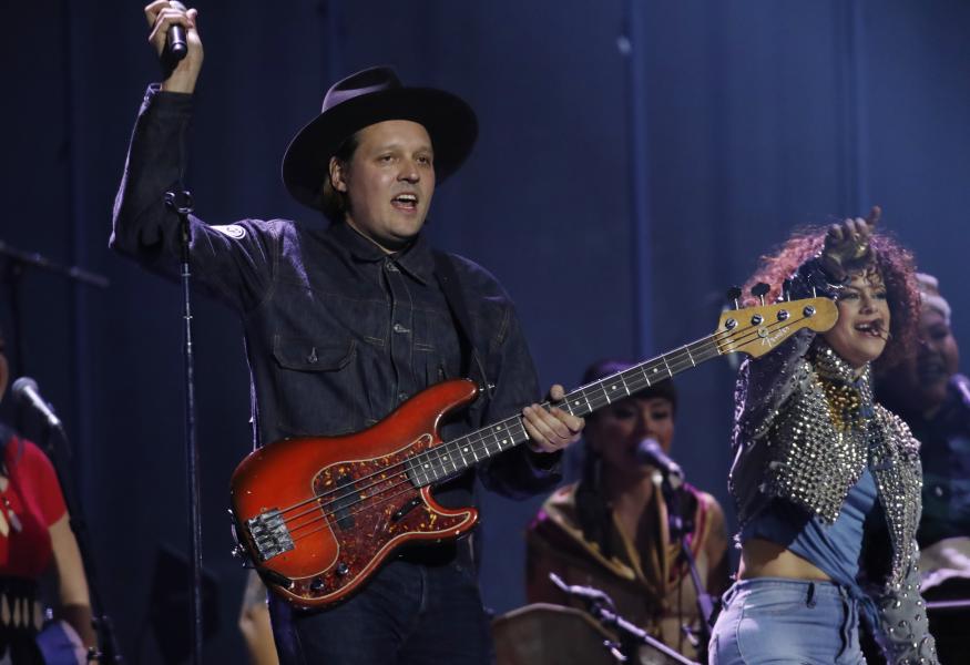 Arcade Fire performs at the 2018 Juno Awards in Vancouver, British Columbia, Canada, March 25, 2018. REUTERS/Kevin Light