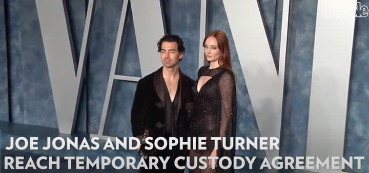 Joe Jonas and Sophie Turner reach temporary child custody agreement