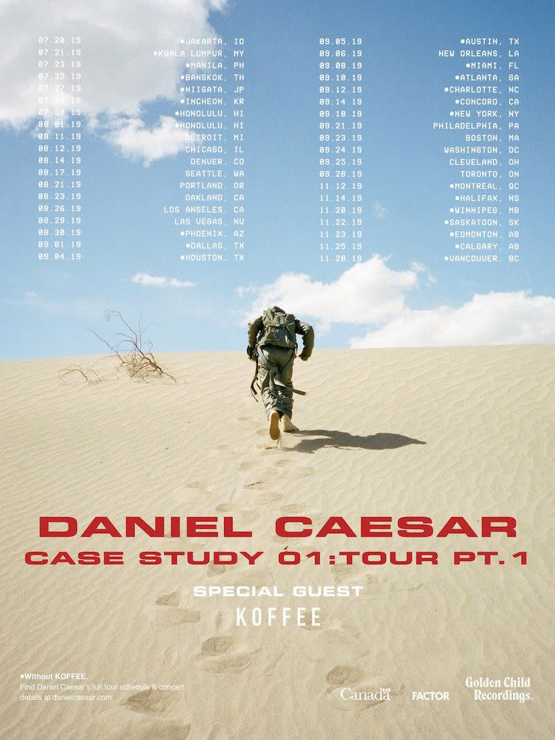 daniel caesar tour history