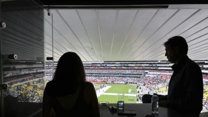 Associated Press - Roberto Ruano has a luxury box at Mexico City’s Azteca Stadium where he and his family can watch soccer games and other events in privacy and comfort.  When the stadium is handed