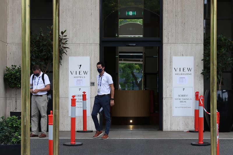 Australia’s Victoria keeps cap on arrivals to group in quarantine hotel