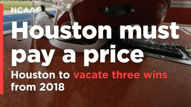 Houston to vacate three wins