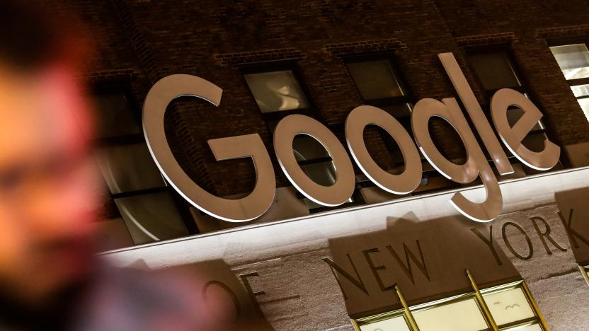 Google signage is seen at Google headquarter in the Manhattan borough of New York City, New York, U.S., December 17, 2018. REUTERS/Jeenah Moon