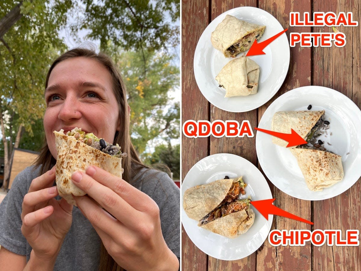 I tasted burritos from 3 iconic Colorado fast-food chains, and the winner was th..