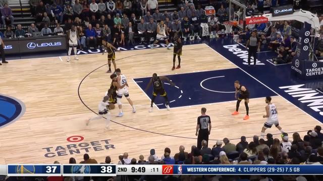 Kyle Anderson with an and one vs the Golden State Warriors