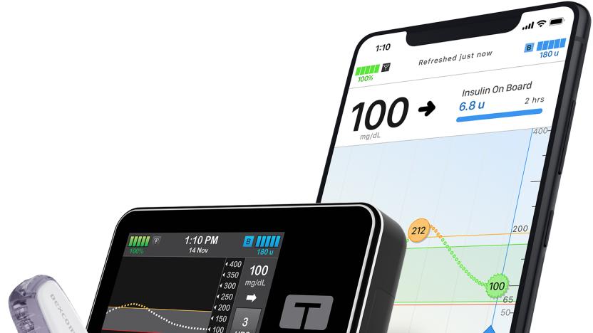 Tandem Diabetes Care t:connect mobile app and t:slim X2 insulin pump.