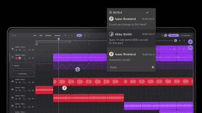 Soundtrap (Spotify music studio) live collaboration