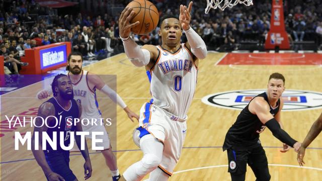 Westbrook gets 13th triple-double of season in 127-117 win over LAC