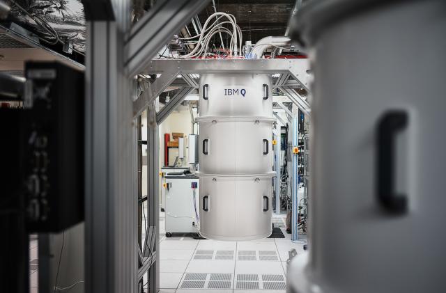 YORKTOWN HEIGHTS, N.Y. - OCTOBER 18: IBM Q System One quantum computer viewed on October 18, 2019 at IBM's research facility in Yorktown Heights, N.Y. (Photo by Misha Friedman/Getty Images)