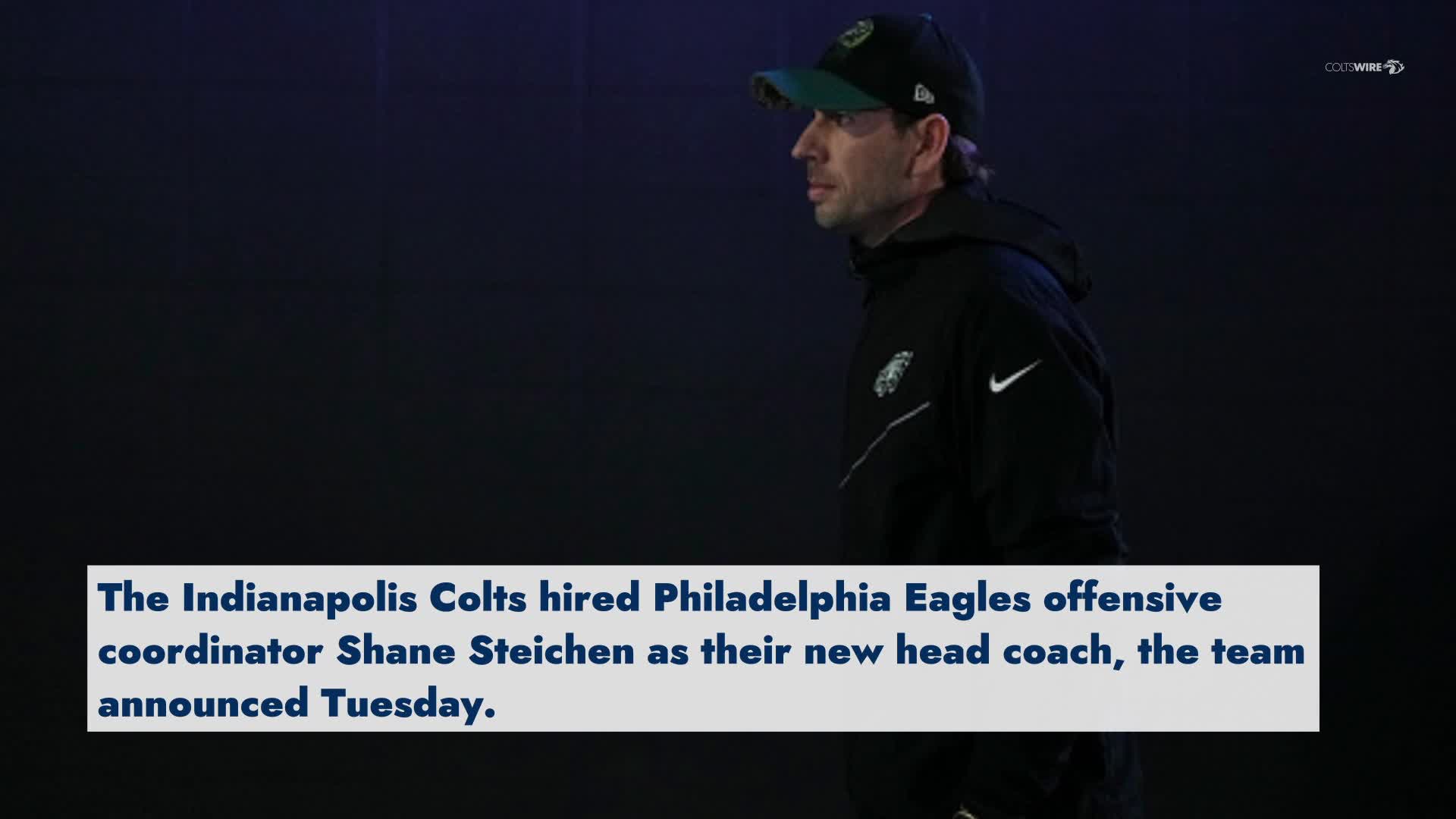 Colts formally announce Eagles' Shane Steichen as new head coach