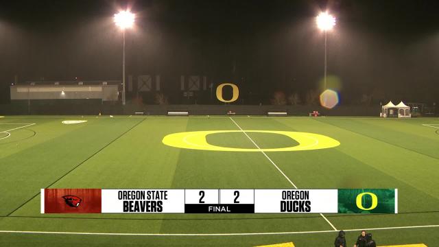 Oregon State, Oregon end regular season with tie